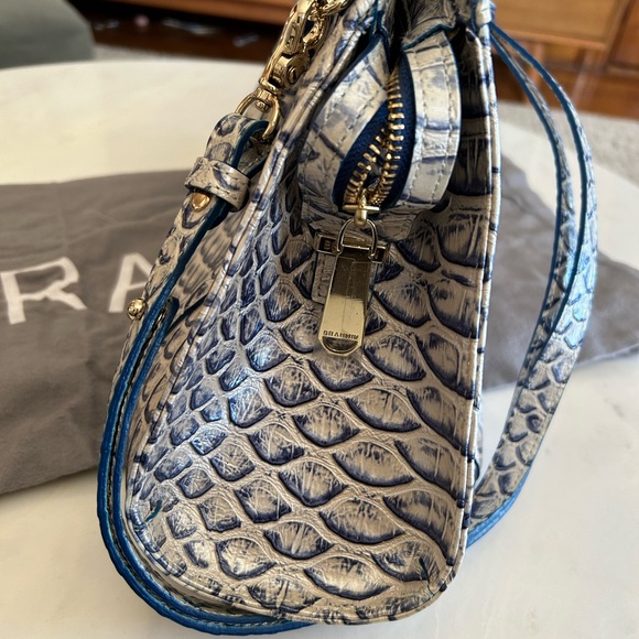 Brahmin Arden Satchell Pamilla Leather Satchel - Steel - Picture 4 of 10